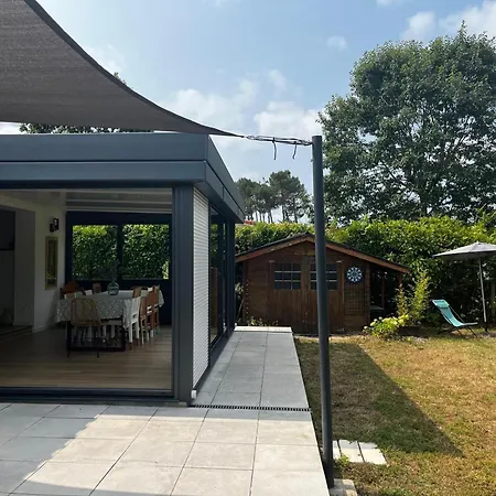 Maison Moderne Pres Du Avec Jardin Et Veranda A Sanguinet, Pour 10 Personnes - Fr-1-319-584 Holiday home